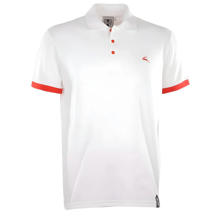 BUKTA Lifestyle Polo White with Red Cuffs Tshirt