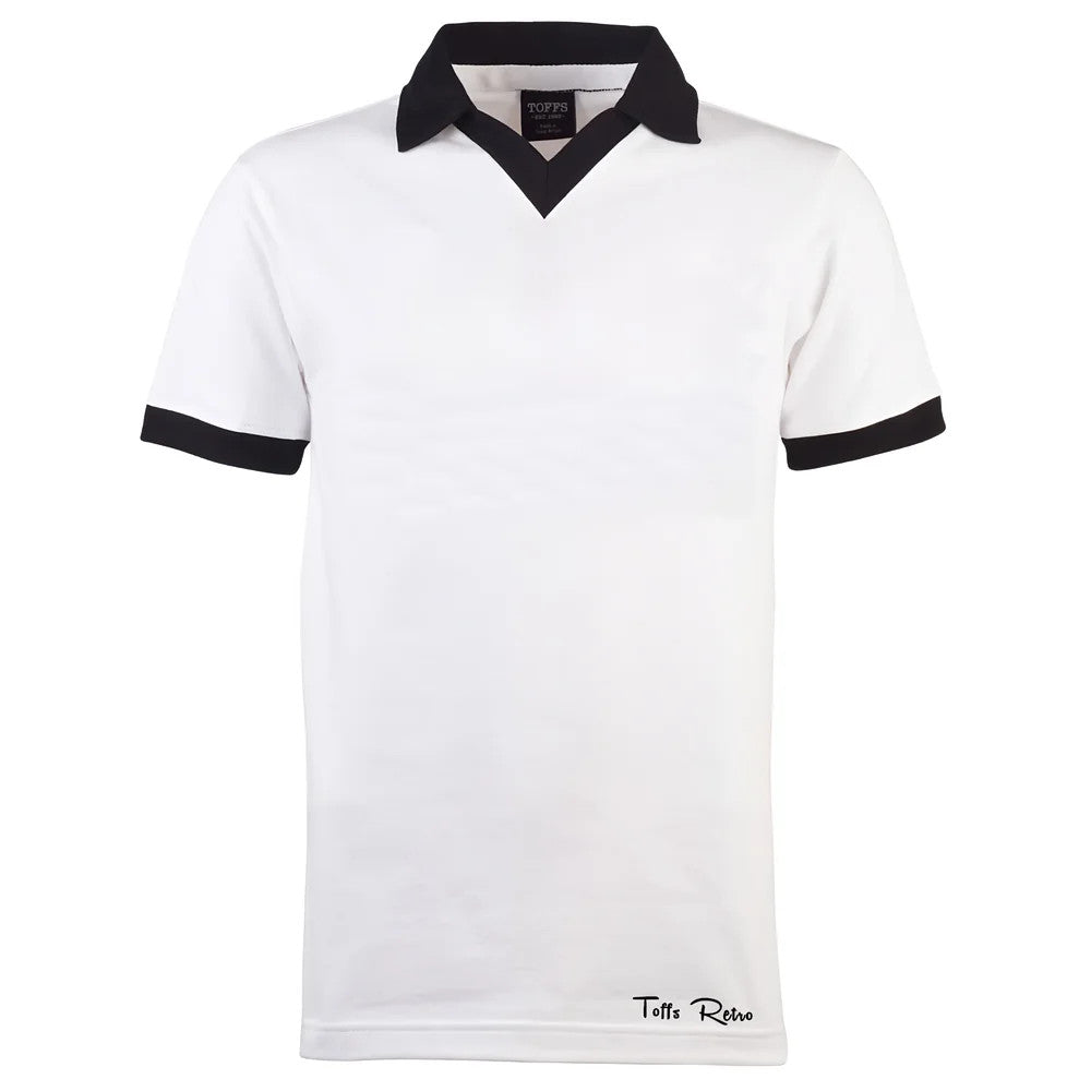 TOFFS Classic Retro White Short Sleeve Shirt With Collar_0