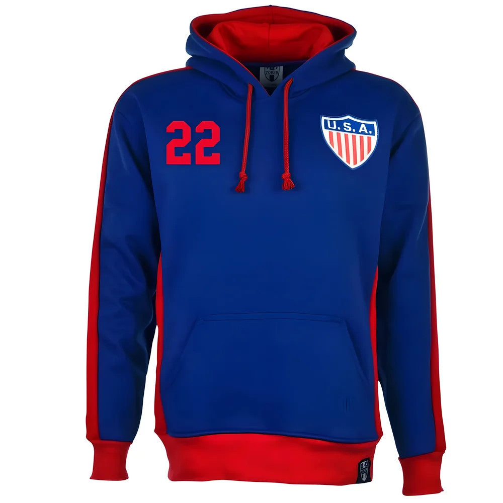 USA Number 22 Retro Hoodie_0