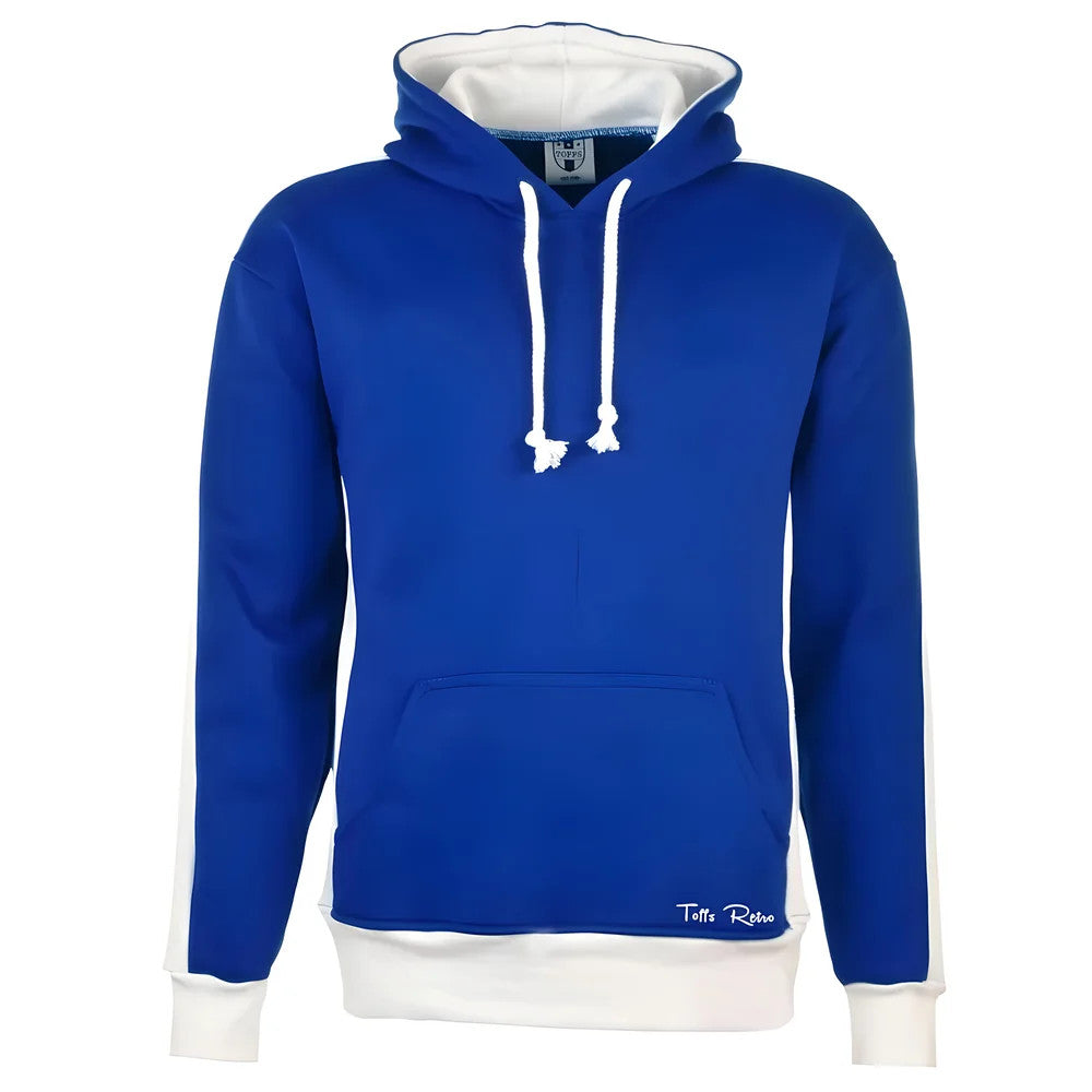 Toffs Retro Royal Hoodie - White Sleeve Panels_0