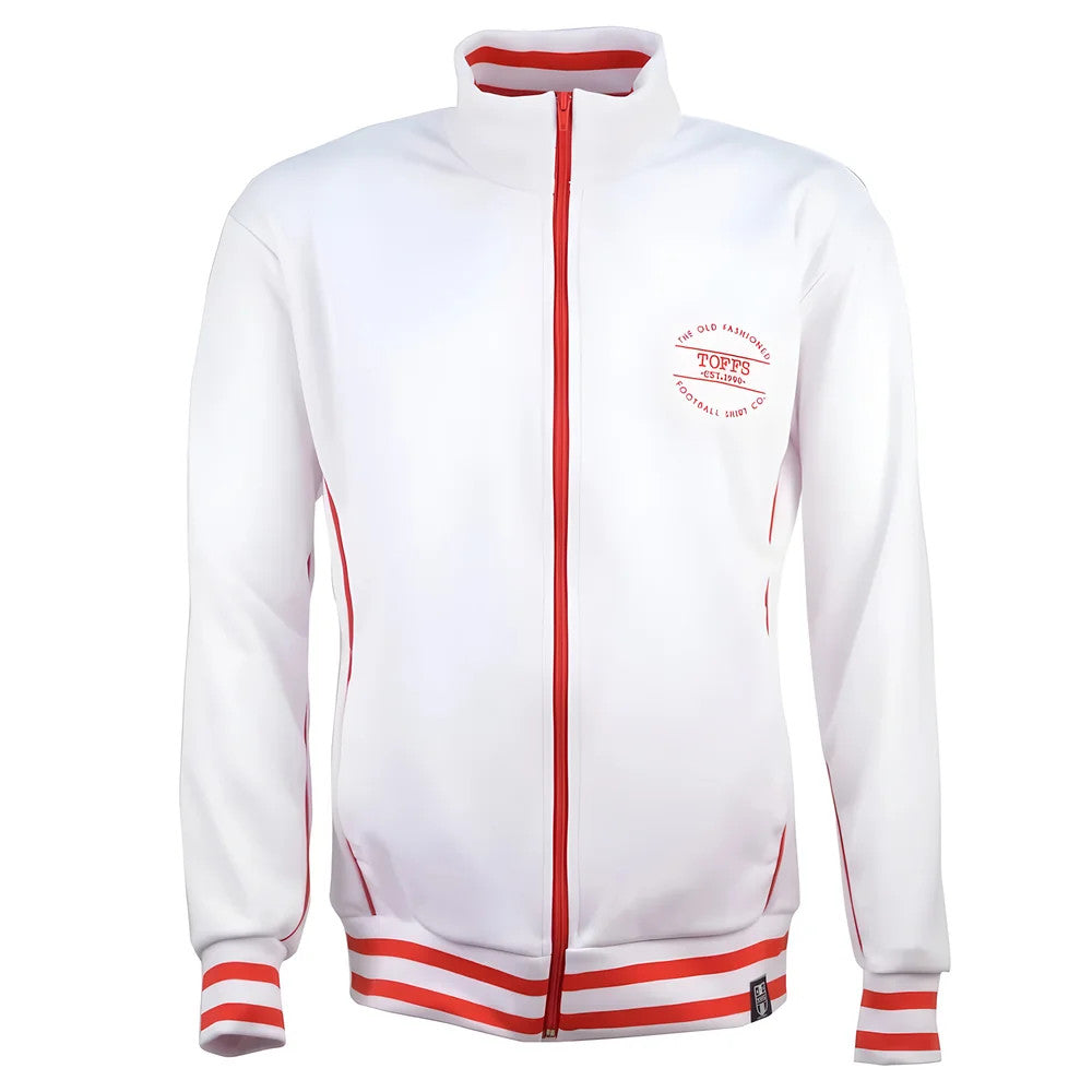 The Old Fashioned Football Shirt Co. - White/Red Track Top_0