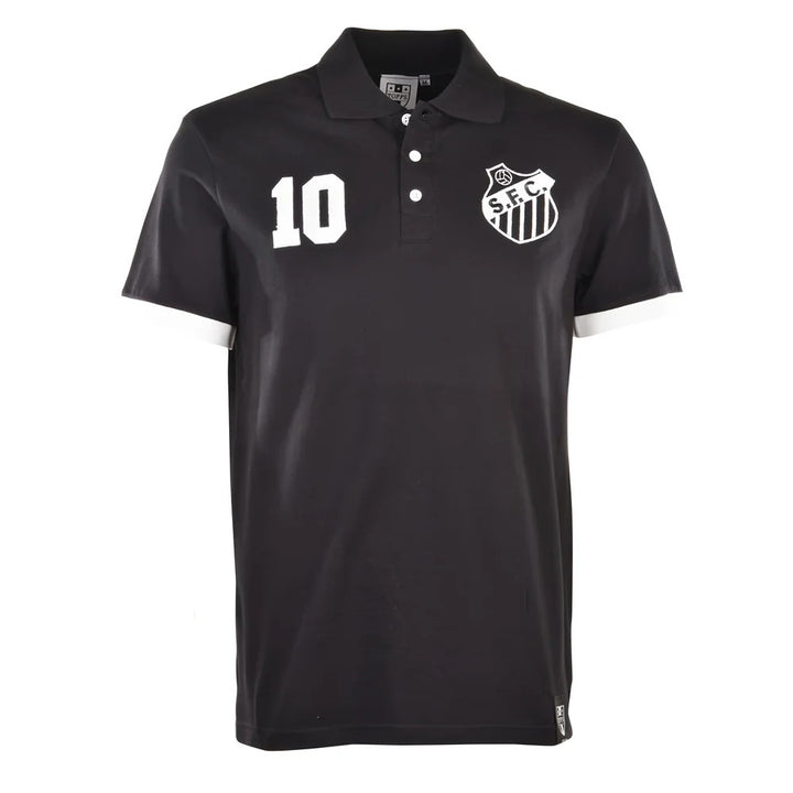 Santos Number 10 Black Polo Shirt_0