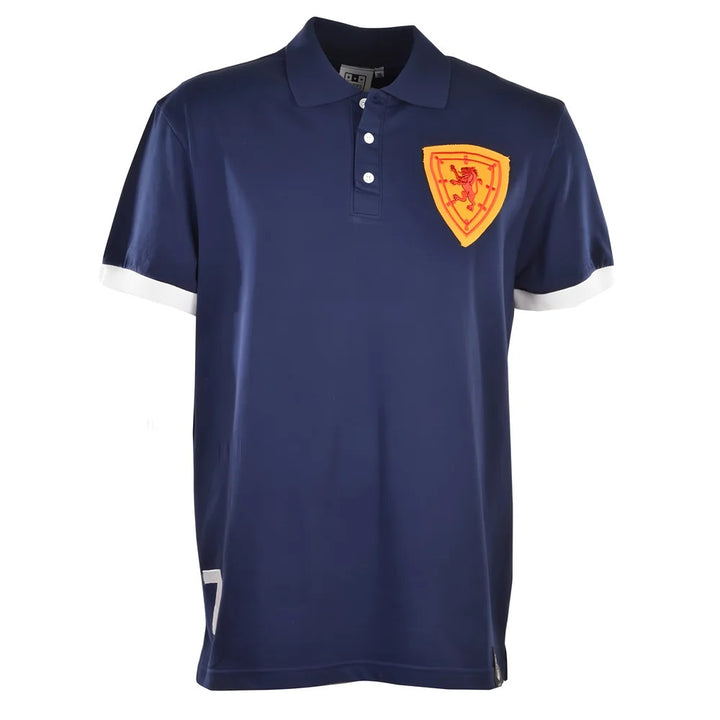 Scotland No 7 Navy Polo Shirt_0