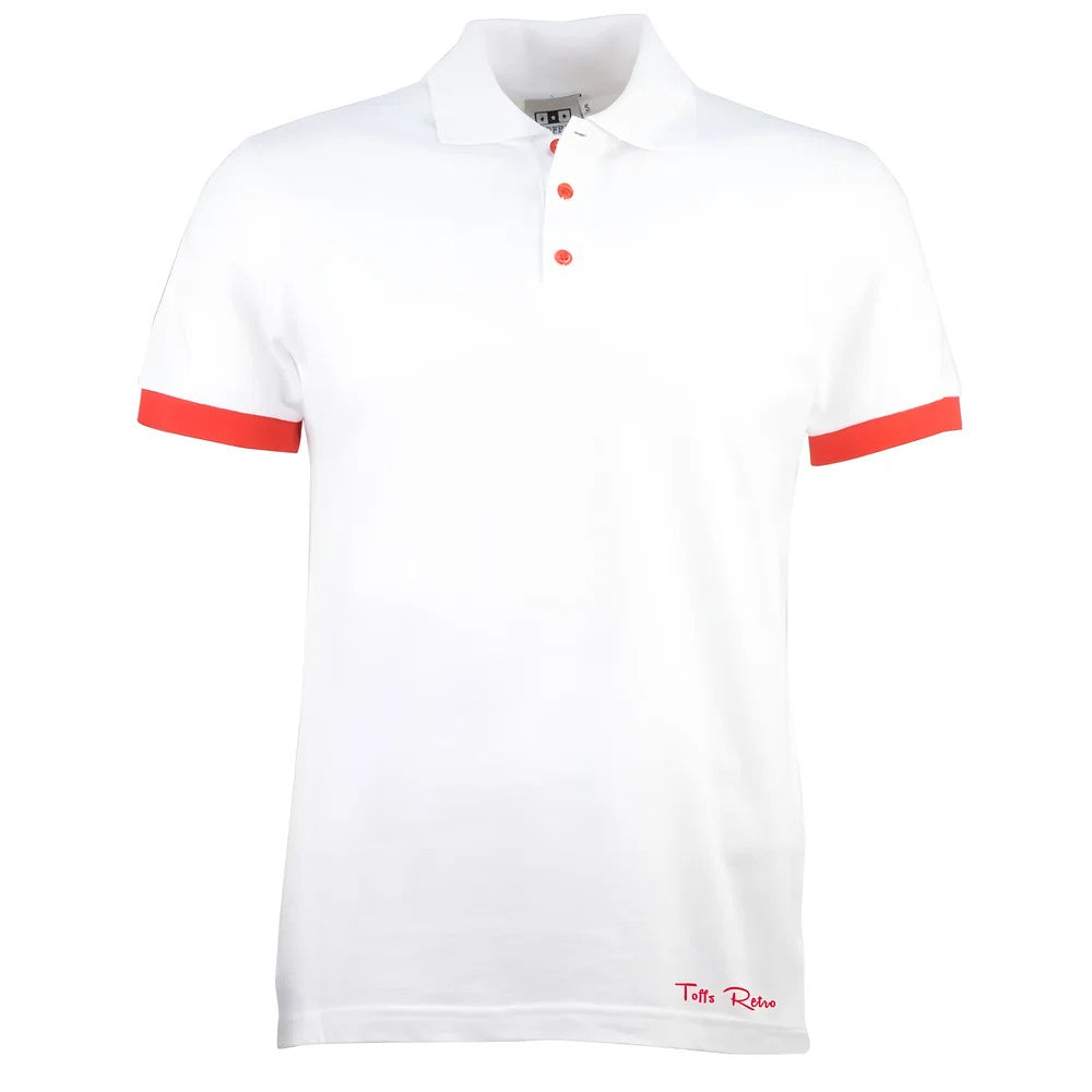 Toffs Retro Polo Shirt - White/Red_0