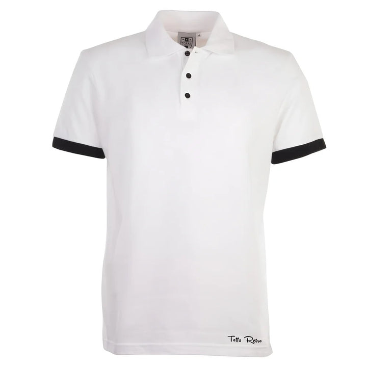 Toffs Retro Polo Shirt - White/Black_0