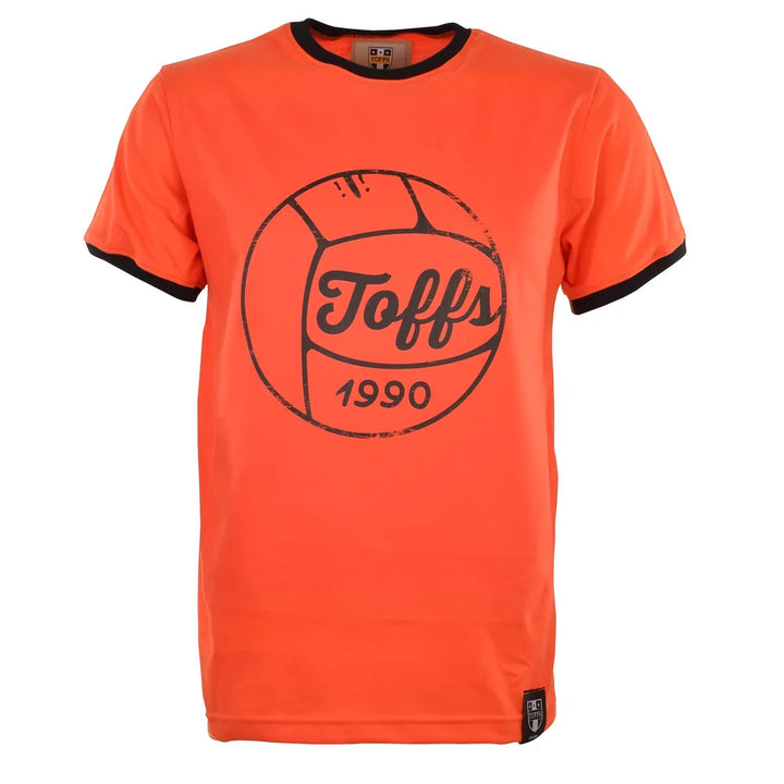 TOFFS Football T-Shirt - Orange/Black Ringer_0