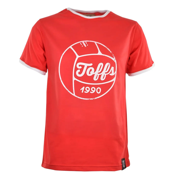 TOFFS Football T-Shirt - Red/White Ringer_0