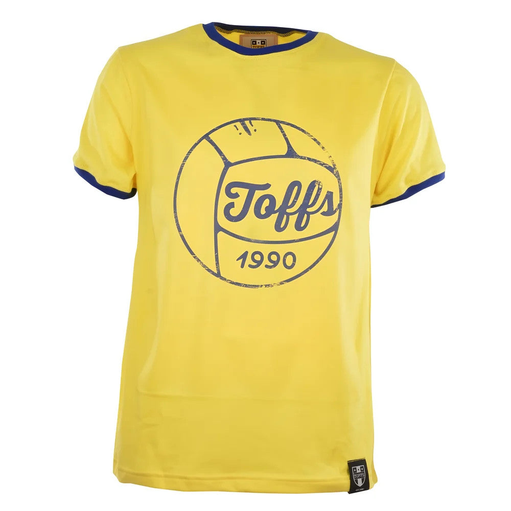 TOFFS Football T-Shirt - Yellow/Royal Ringer_0