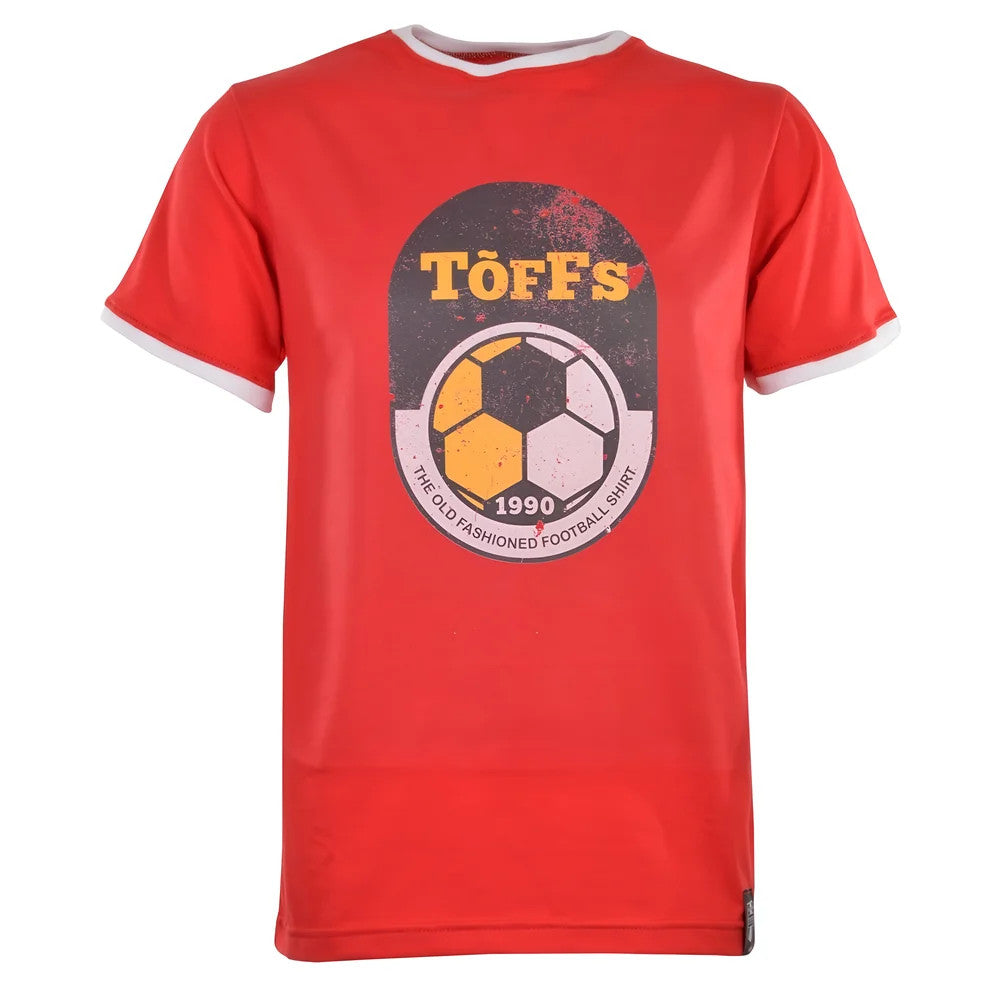TOFFS 1990 T-Shirt - Red/White Ringer_0