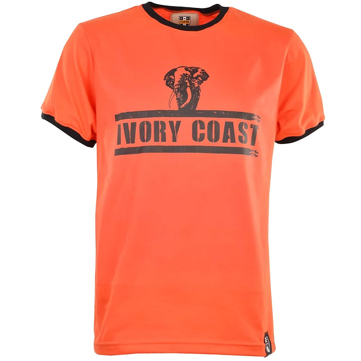 Ivory Coast T-Shirt - Orange/Black Ringer_0