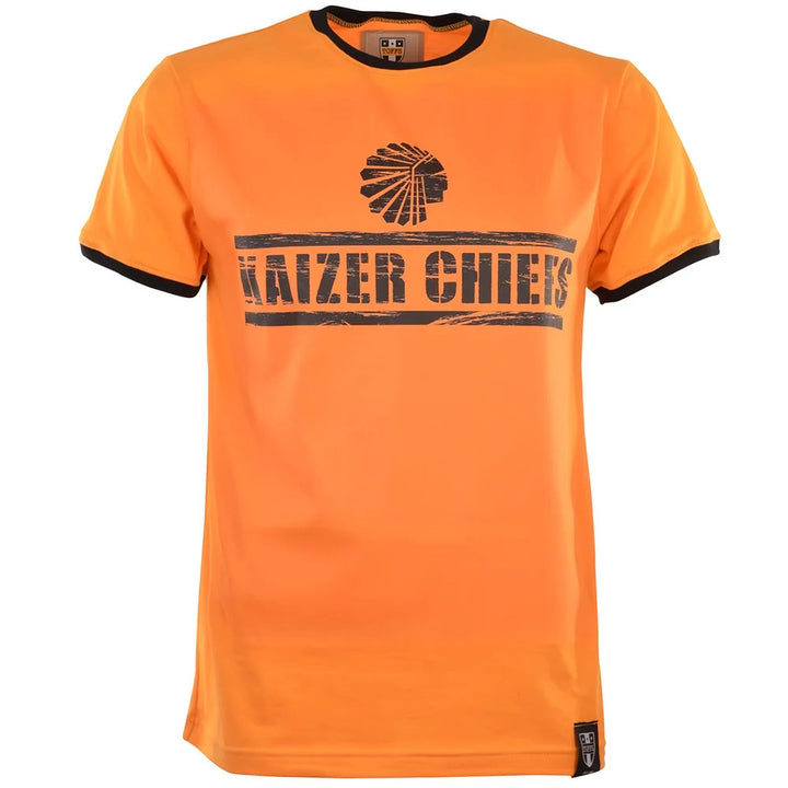 Kaizer Chiefs T-Shirt - Amber/Black Ringer_0