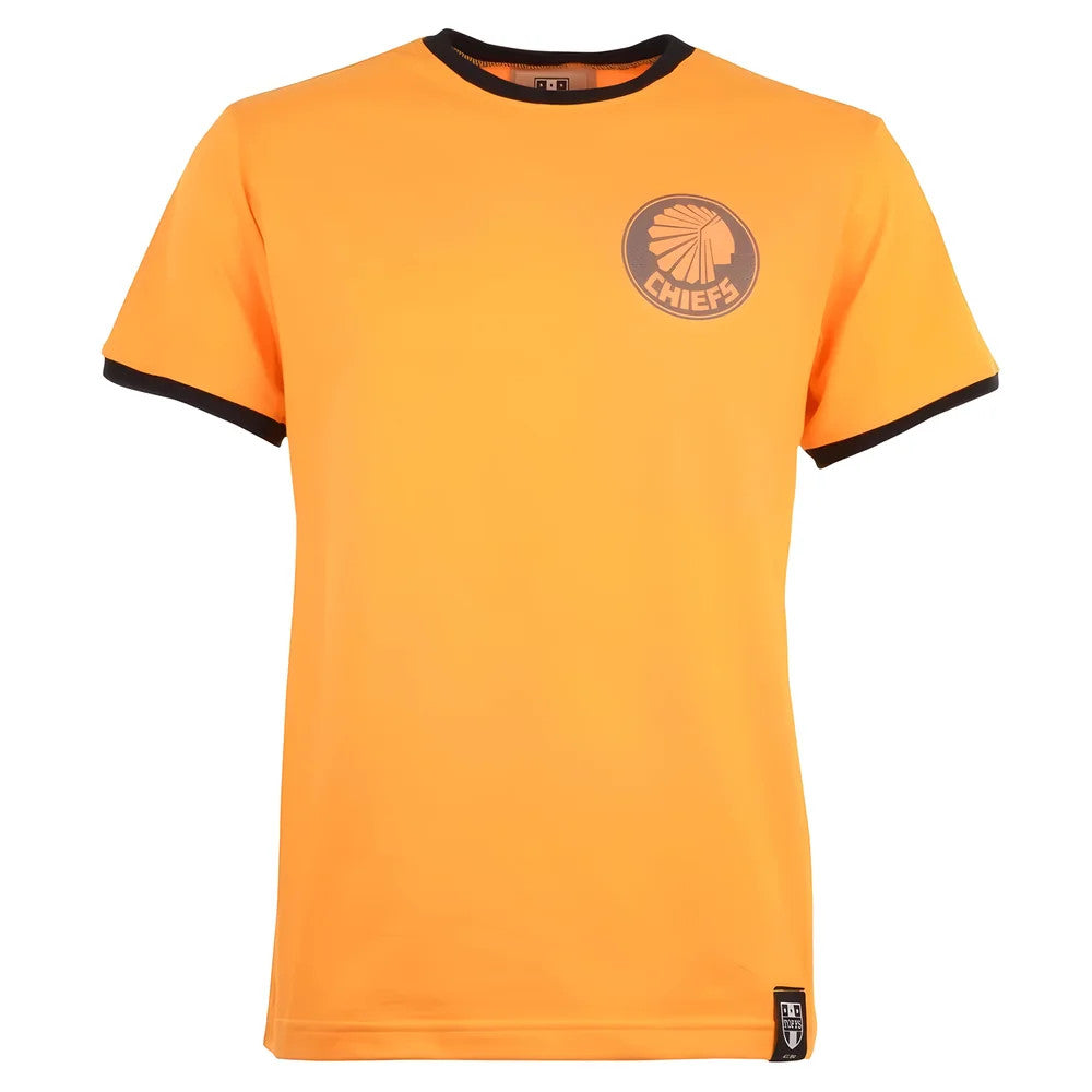 Kaizer Chiefs 12th Man T-Shirt - Amber/Black Ringer_0