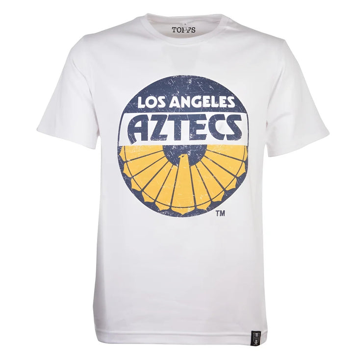 Los Angeles Aztecs Vintage Logo - White T-Shirt_0