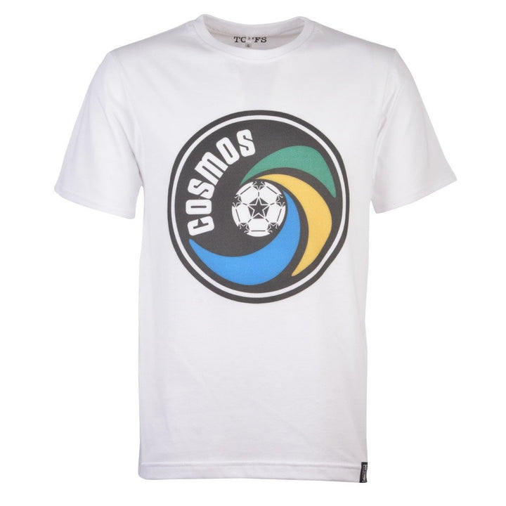 New York Cosmos Vintage Logo White T-Shirt_0
