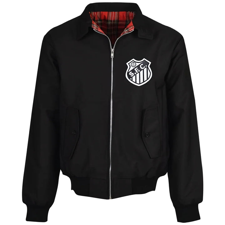 Santos Black Harrington Jacket_0