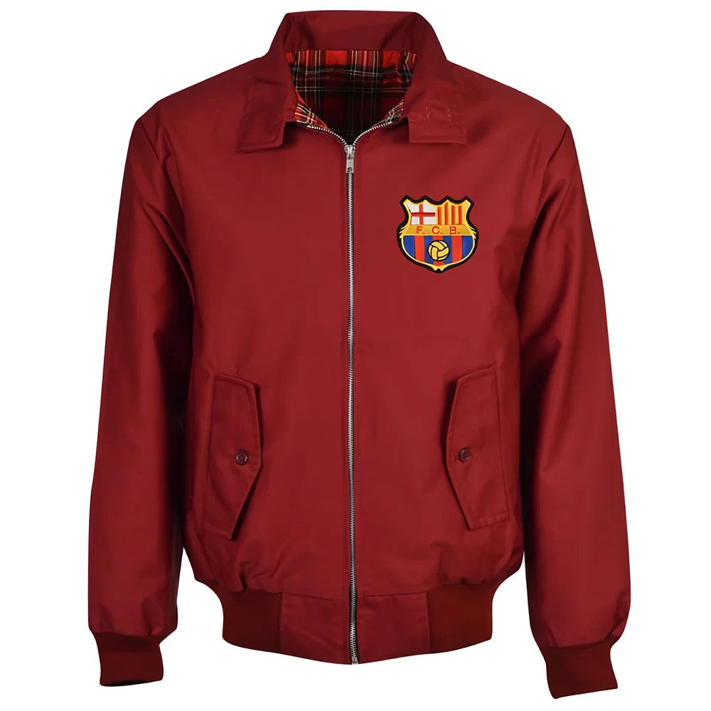 FC Barcelona Maroon Harrington Jacket_0