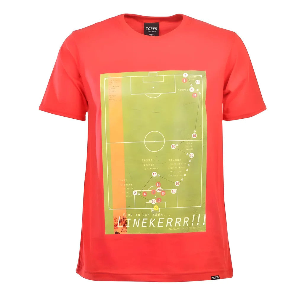 Pennarello: Gary Lineker 1986 Classic Goal - Red T Shirt_0