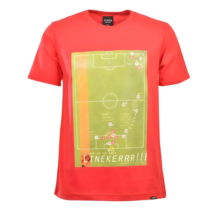 Pennarello: Gary Lineker 1986 Classic Goal - Red T Shirt_0