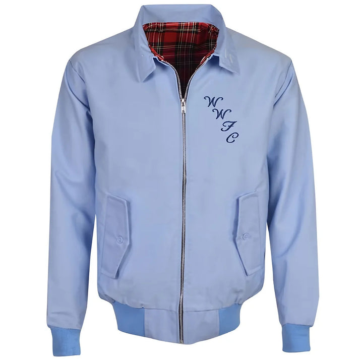 Wycombe Wanderers Light Blue Harrington Jacket_0