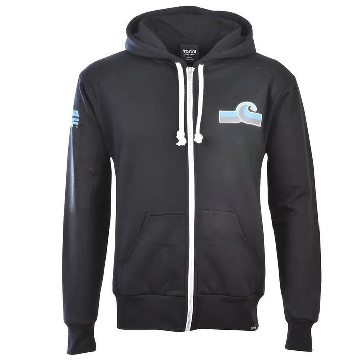 NASL: California Surf Zipped Hoodie - Black_0