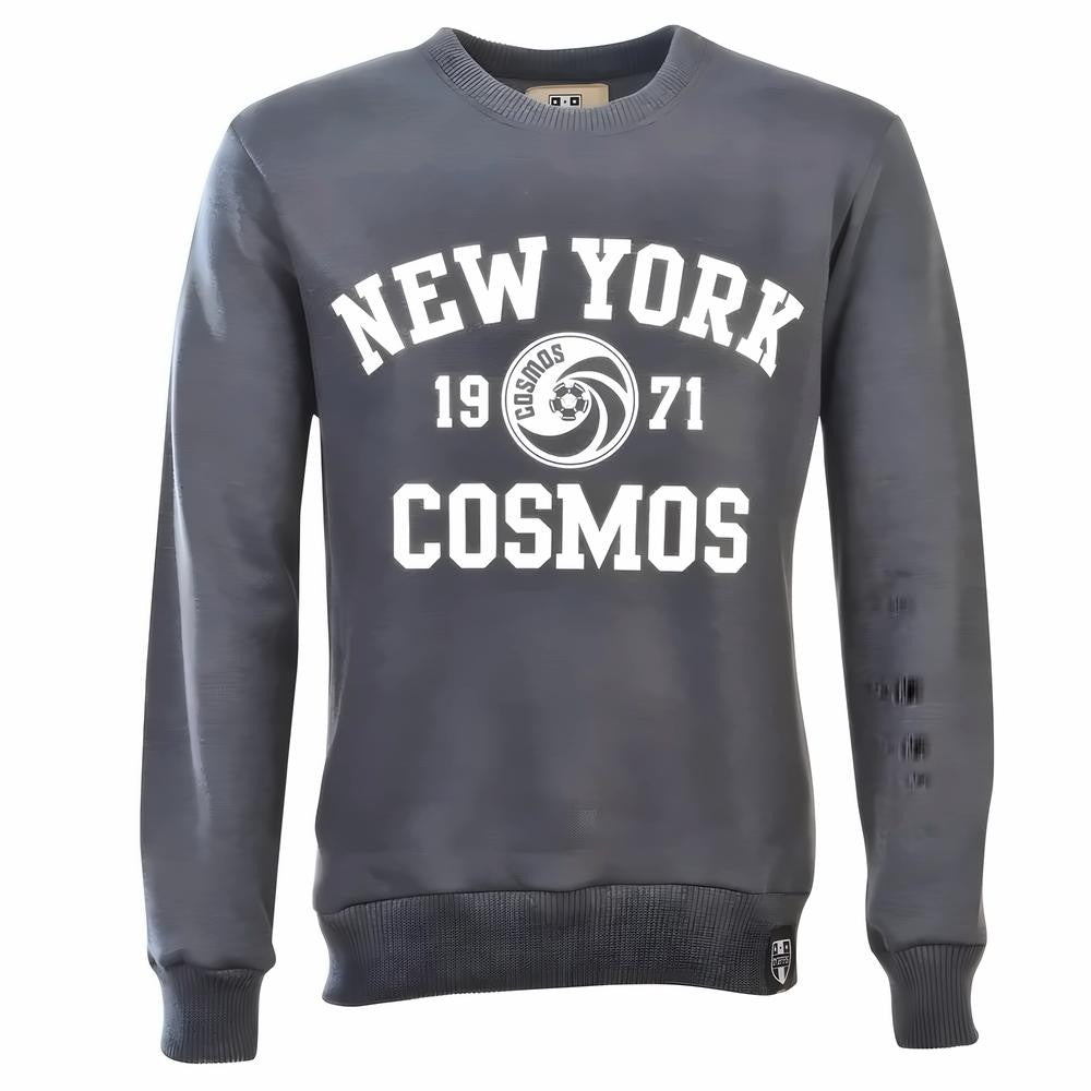 NASL: New York Cosmos White Print Sweatshirt - Charcoal_0