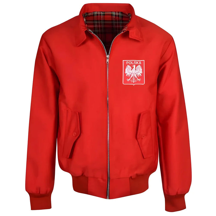 Poland Red Harrington Jacket_0