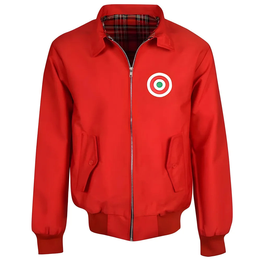 AC Milan Red Harrington Jacket_0