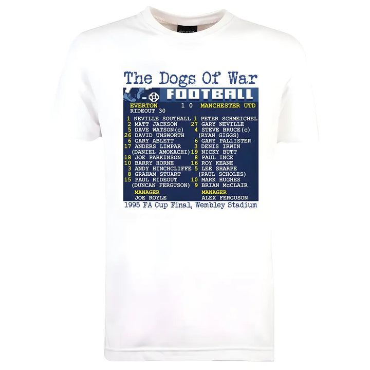 1995 FA Cup Final (Everton) Retrotext T-Shirt - White_0