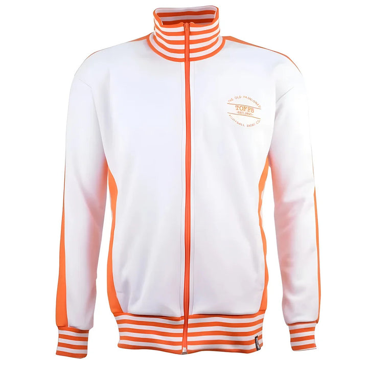 The Old Fashioned Football Shirt Co.- White/Orange Track Top_0