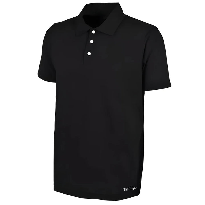 Toffs Retro Polo Shirt - Black_0