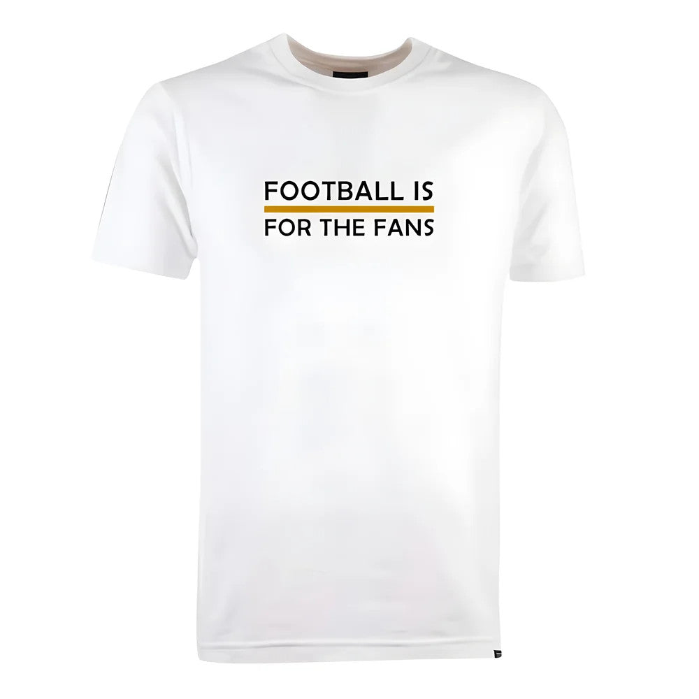 Amber Football is for the Fans - White T-Shirt_0