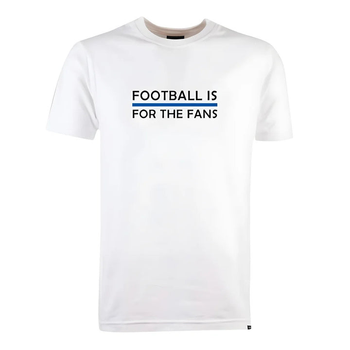 Blue Football is for the Fans - White T-Shirt_0