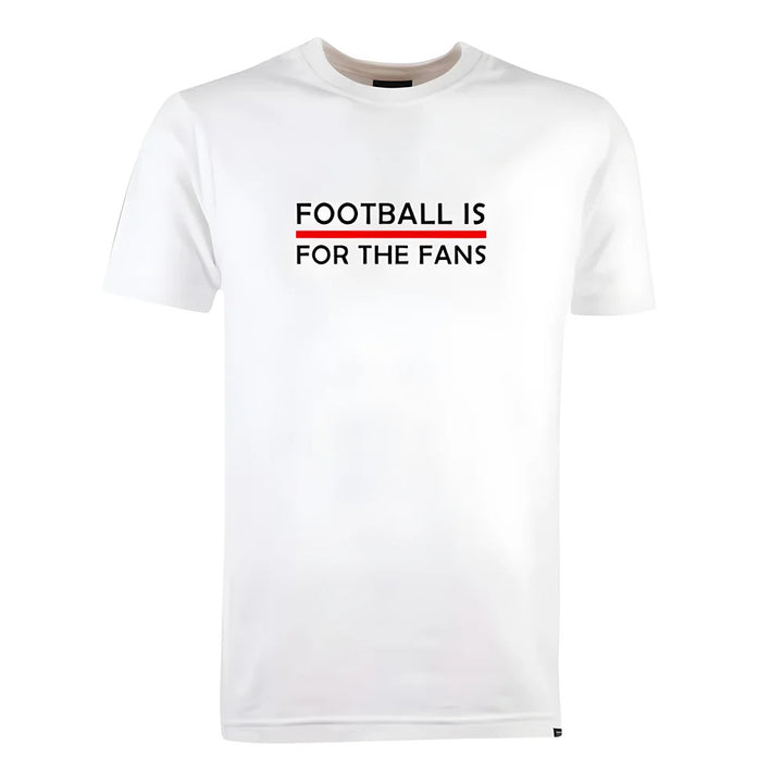 Red Football is for the Fans - White T-Shirt_0
