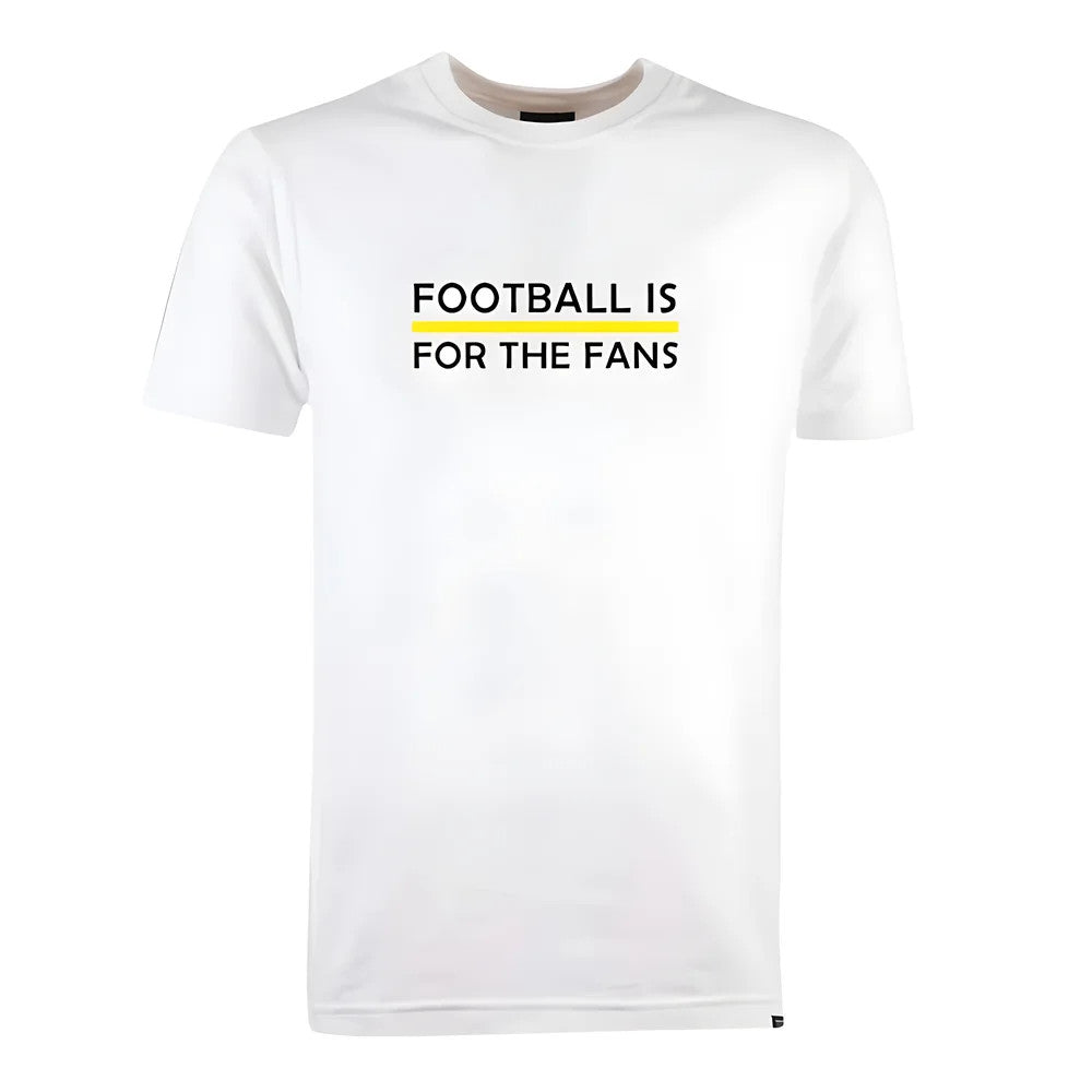 Yellow Football is for the Fans - White T-Shirt_0