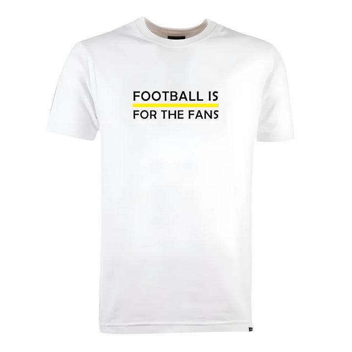 Yellow Football is for the Fans - White T-Shirt_0