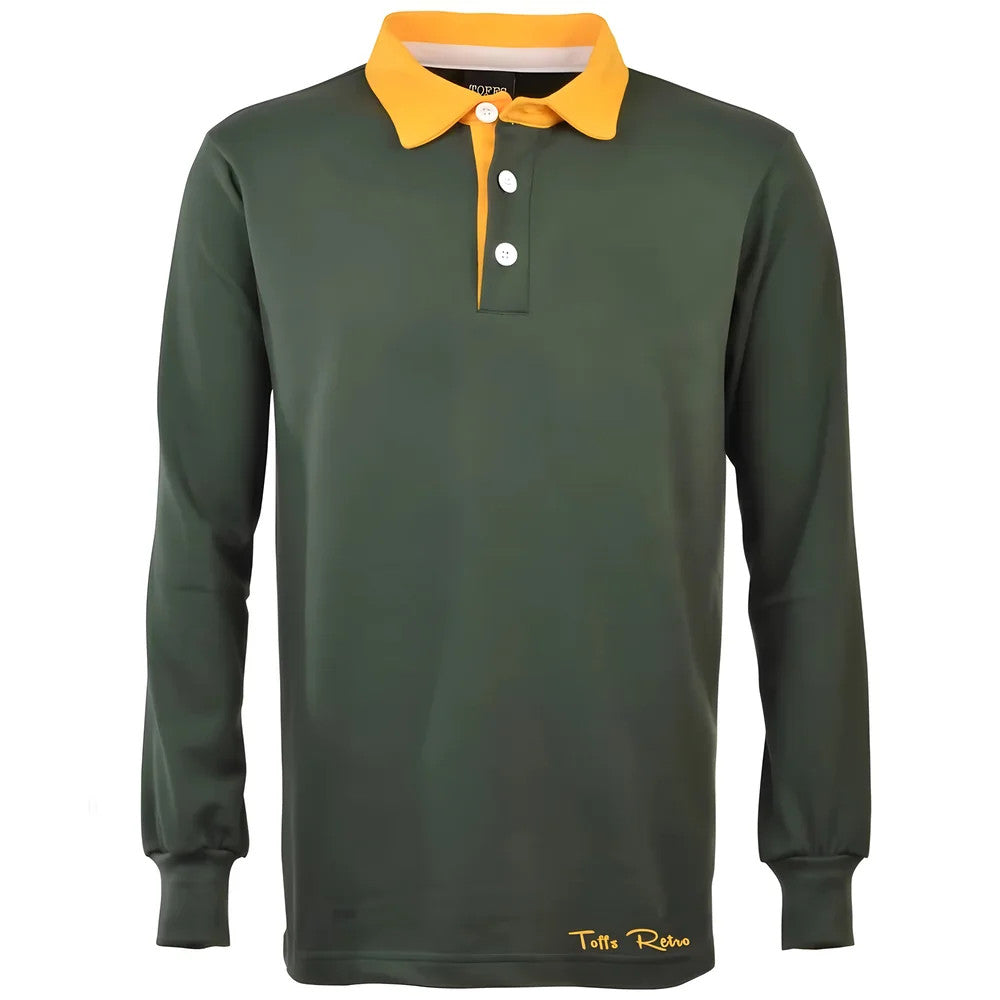 TOFFS Retro Green Long Sleeve Shirt with Collar_0