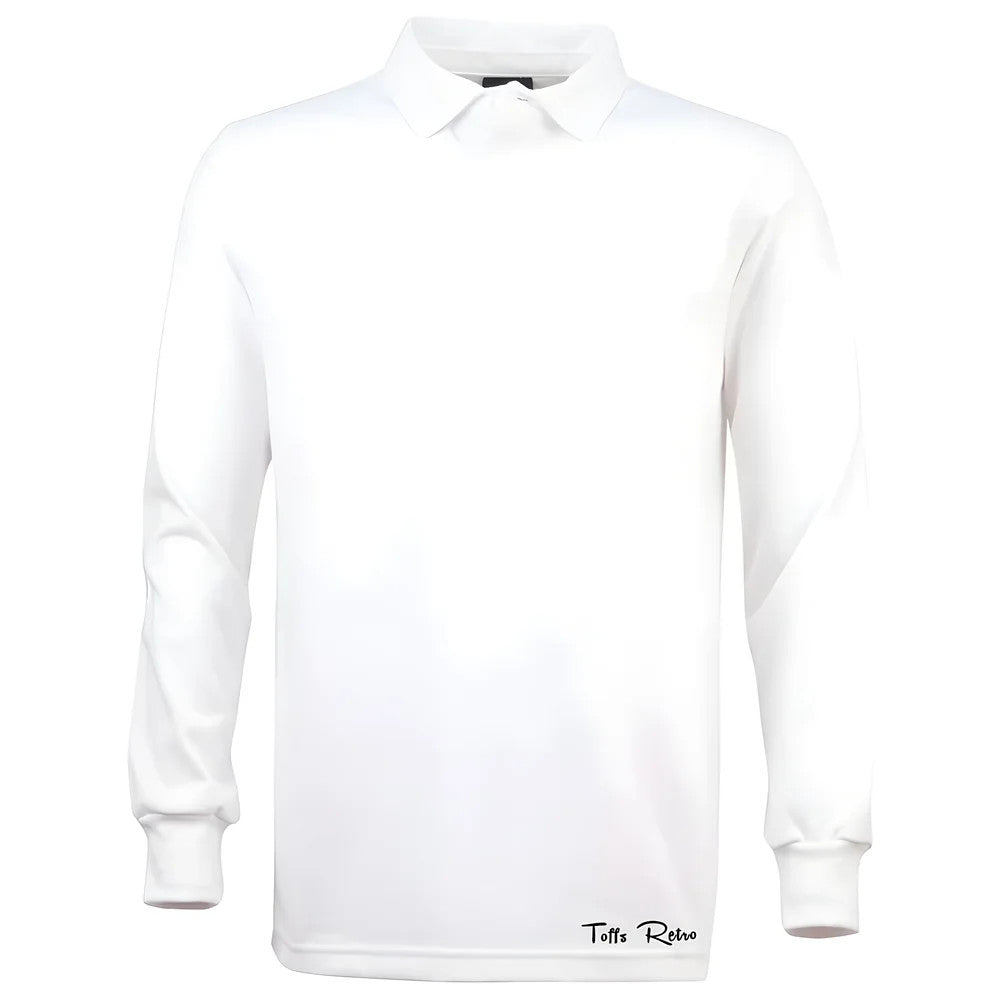 TOFFS Classic Retro White Long Sleeve Rugby Style Shirt_0