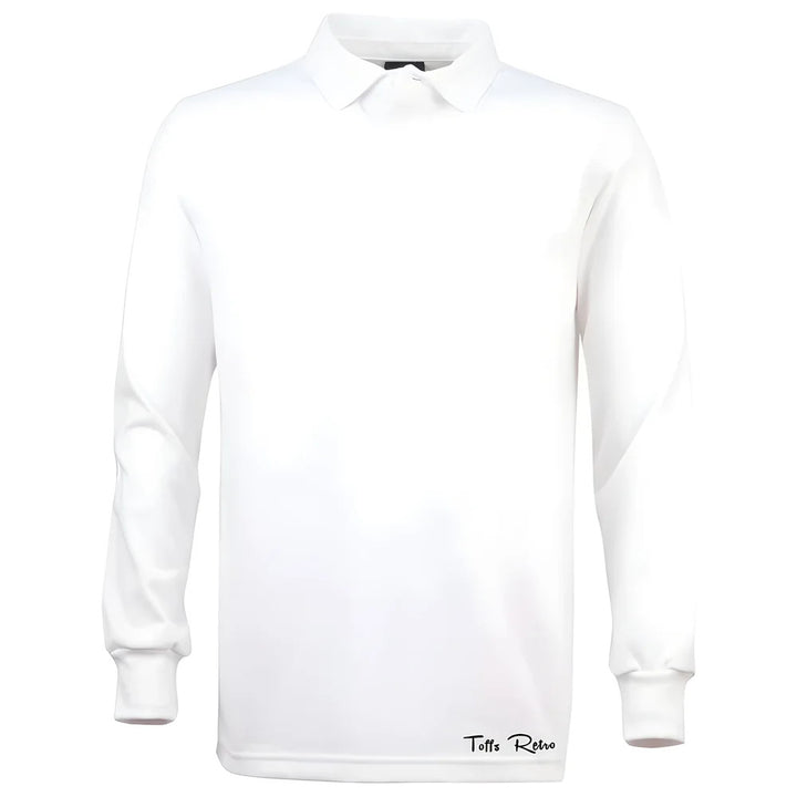 TOFFS Classic Retro White Long Sleeve Rugby Style Shirt_0