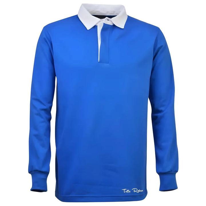 TOFFS Classic Retro Royal Blue Long Sleeve Rugby Syle Shirt_0