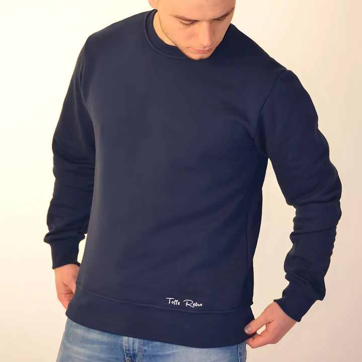 Toffs Retro Navy Sweatshirt_0