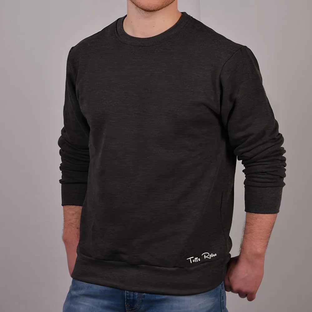 Toffs Retro Charcoal Grey Sweatshirt £38.00_0
