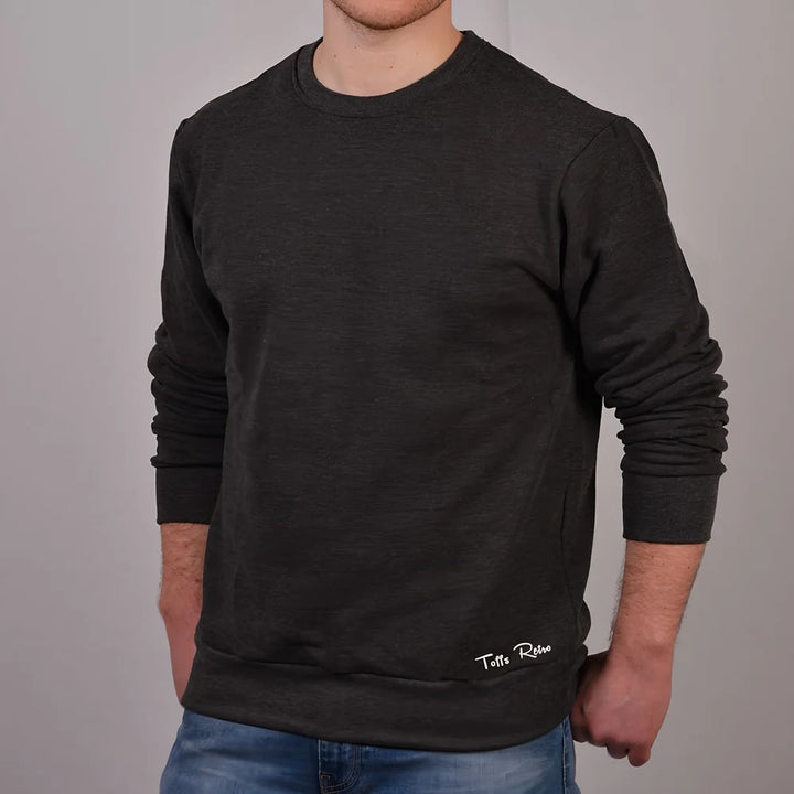 Toffs Retro Charcoal Grey Sweatshirt £38.00_0