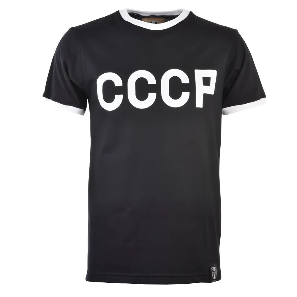 Soviet Union (CCCP) 12th Man T-Shirt - Black/White Ringer_0