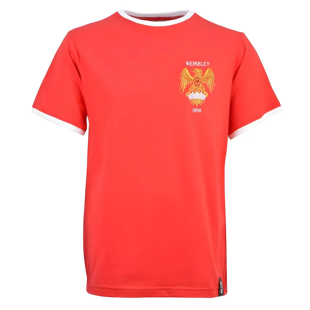 Manchester Reds 1958 12th Man T-Shirt - Red/White Ringer_0