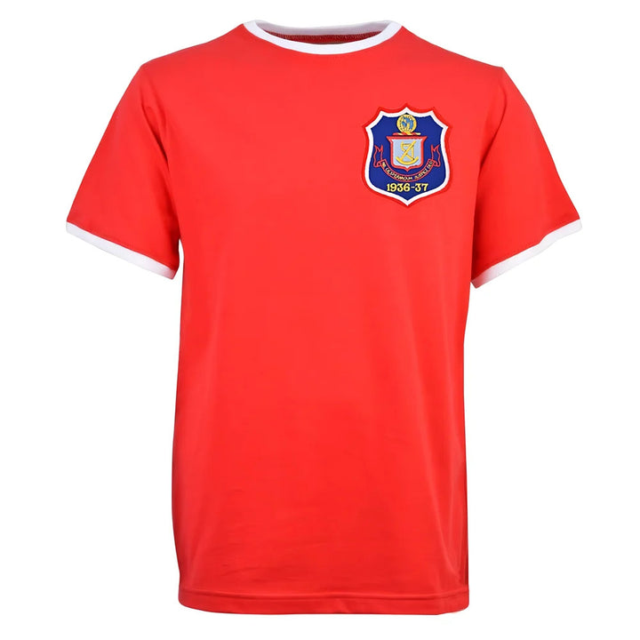 Sunderland 1937 12th Man T-Shirt - Red/White Ringer_0