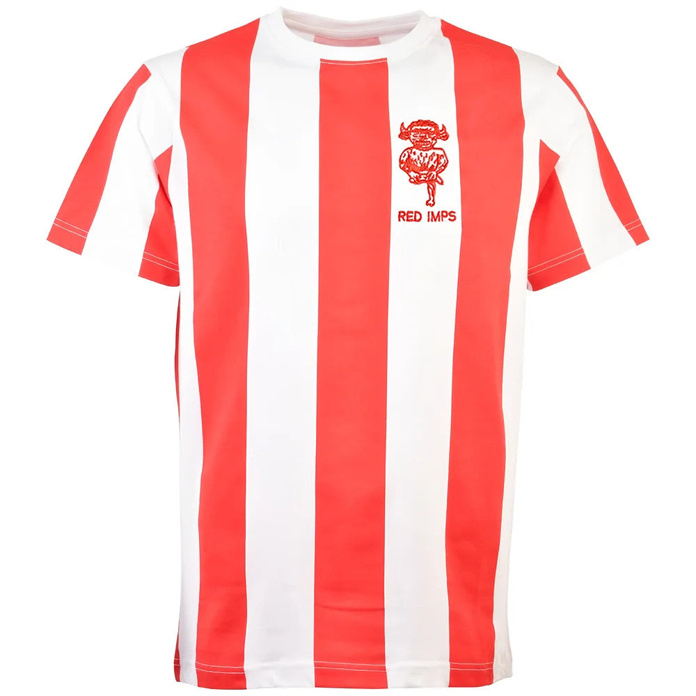 Lincoln City Retro T-Shirt - Red/White Stripe_0