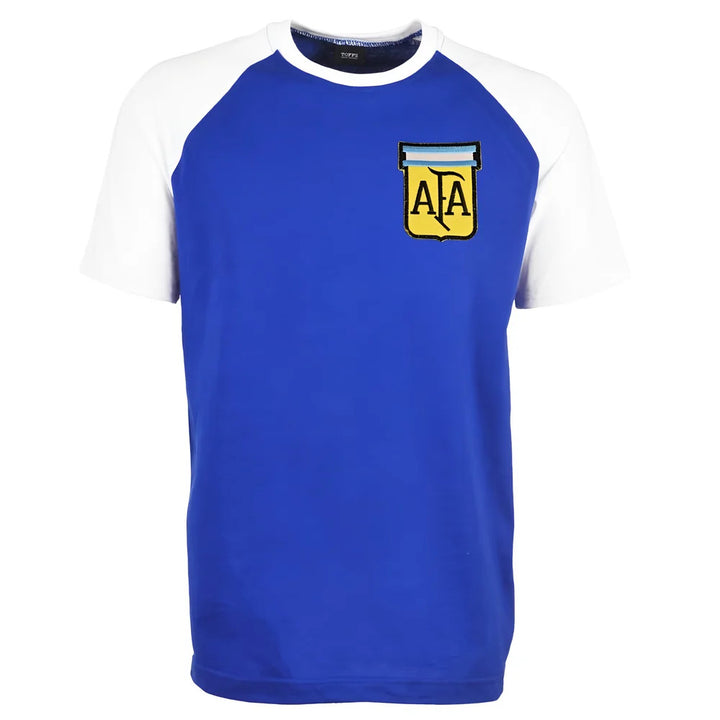 Argentina Away Raglan Sleeve Royal/White T-Shirt_0