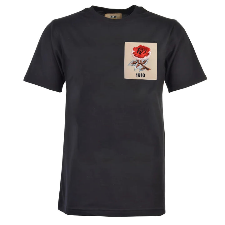 England Rose 1910 Black T-Shirt_0