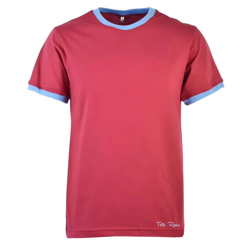 Toffs Retro Maroon/Sky Tee Shirt_0