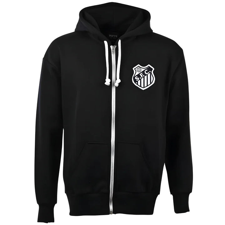 Santos Zipped Hoodie - Black_0